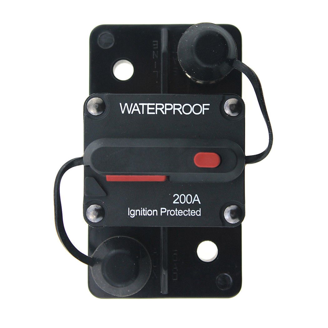 200A AMP Circuit Breaker Dual Battery Manual Reset IP67 W/Proof 12V 24 Volt Fuse With Tracking Numble Auto Part Discount Auto Part Online From ...