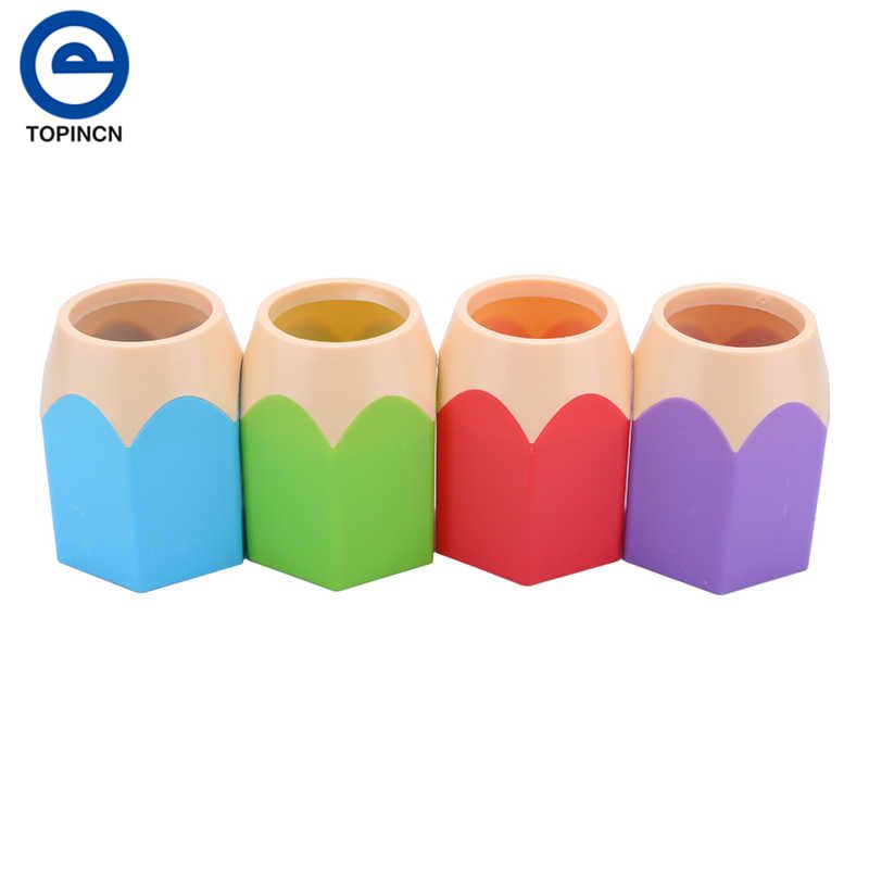 2018 creative multifunction plastic crayon shape pencil box office