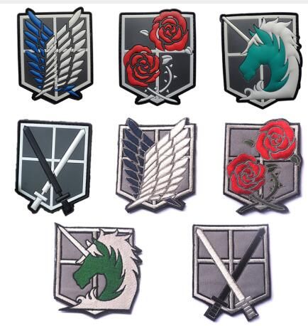 attack on titan patch set