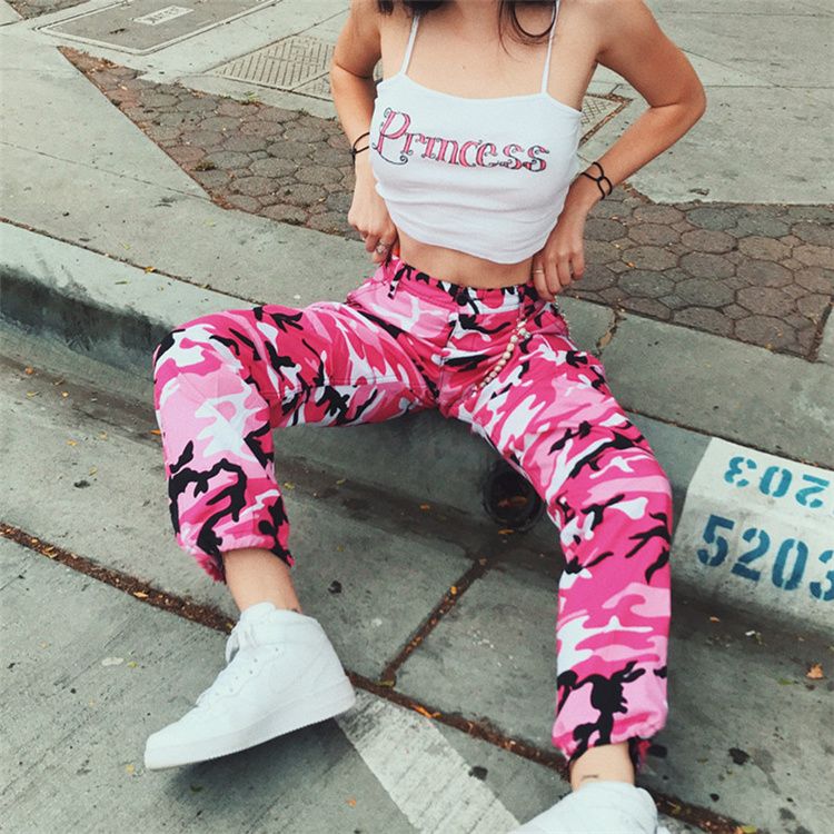 orange camouflage pants
