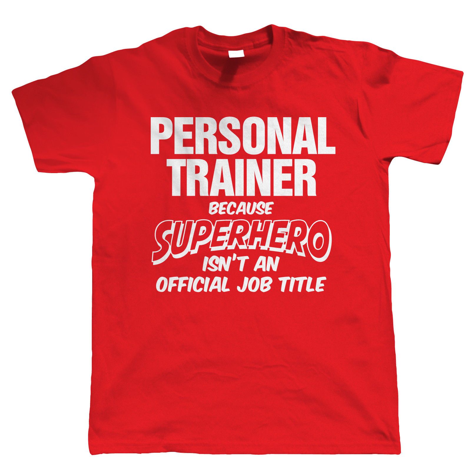personal trainer superhero mens funny t shirt gift for dad him