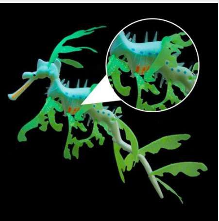 Artificial Aquarium Leafy Sea Dragon Ornament Fish Tank Jellyfish