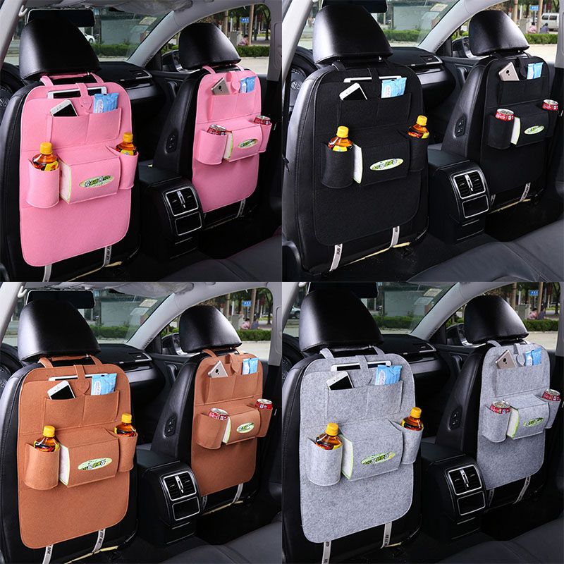 2020 Auto Car Seat Storage Bag Multi Pocket Travel Hanging Bags Hanger ...