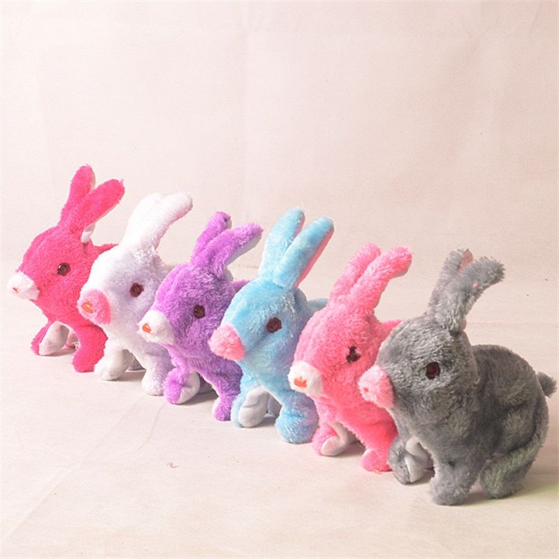 2020 Electric Rabbit Toy Deft Design LED Cute Fluffy Luminous Rabbits