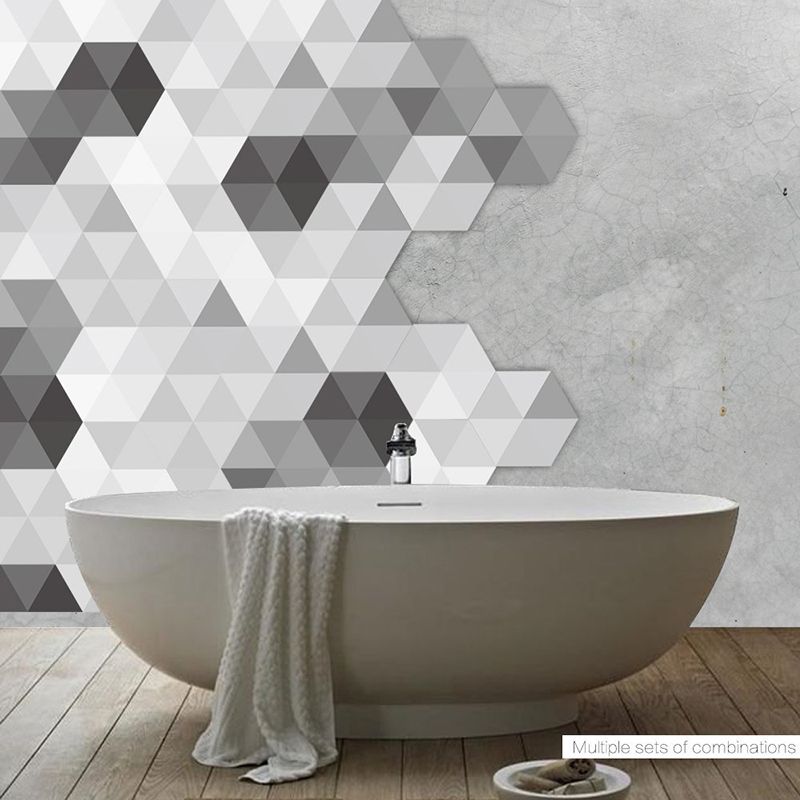 10pcs Lot Abstract Retro Tile Stickers Home Decoration Wall Pvc Waterproof Floor For Bathroom Toilet Adesivos