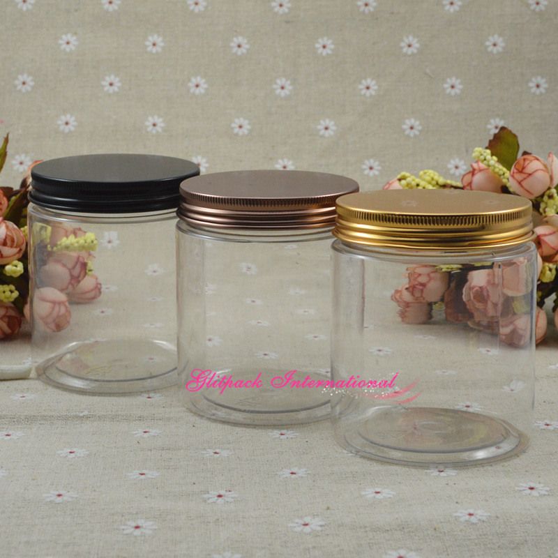 Transparent Jar 250g Plastic Food Jars 250ml Bottling Packaging 8.8oz