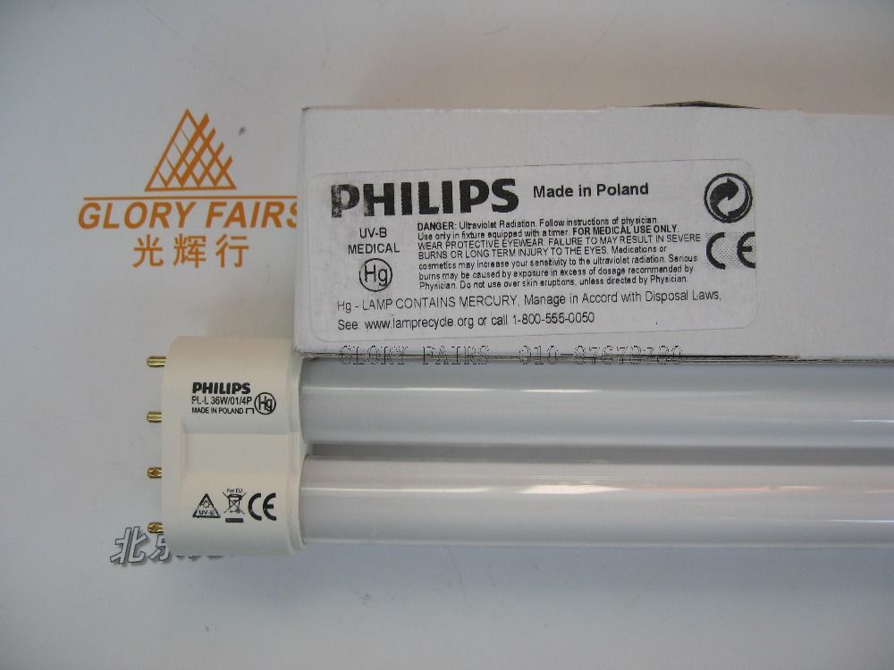 Ph Pl L 36w 01 4p Uv B Lamp Narrowband Ultraviolet 311nm Therapy Treatment L36w Uvb Fluorescent