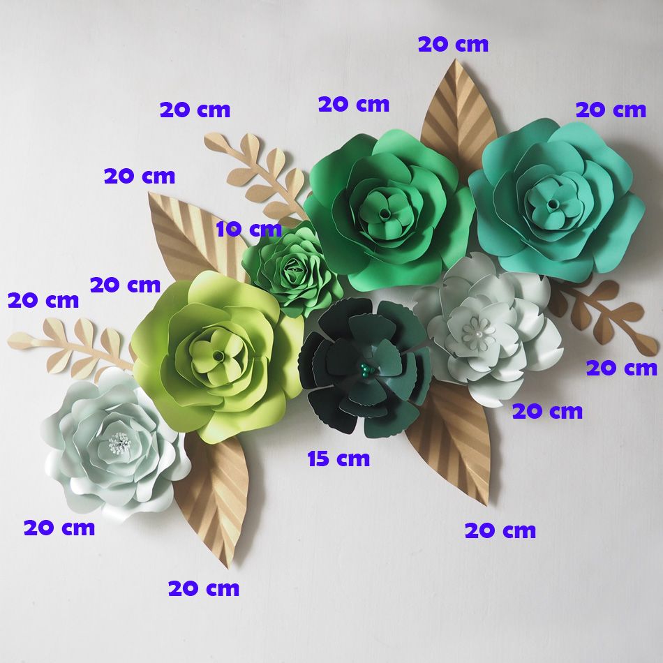 diy green giant paper flowers backdrop artificial handmade flower giant paper flower backdrop diy