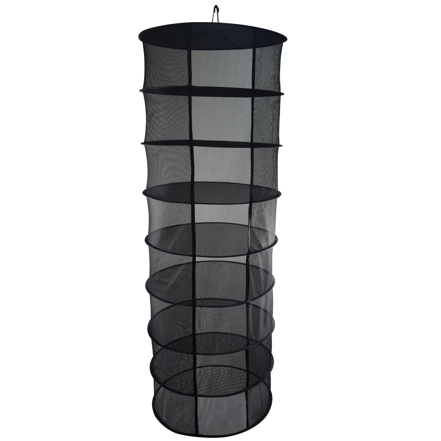 2019 2 Feet 8 Layer Black Easy Dry Rack Net For Plants Collapsible Mesh