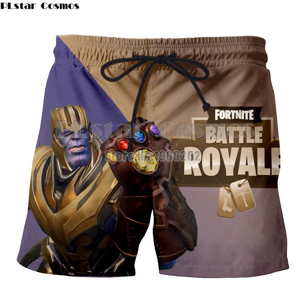 2019 plstar cosmos new game fortnite infinity war thanos ninja summer new style mens shorts anime print 3d casual shorts from blueberry16 25 71 dhgate - thanos fortnite 3d model