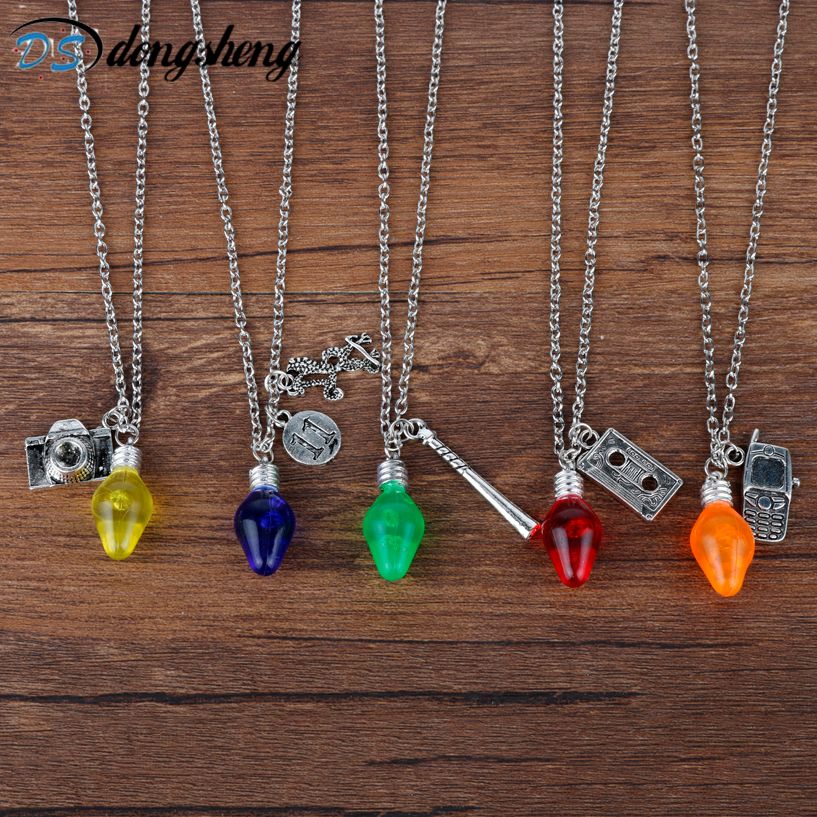 2019 Whole Dongsheng Newest Stranger Things Tree 2019 Whole Dongsheng Newest Stranger Things Tree Lights Charms Lobster Clasp Bulb Pendant Necklace Women Girls Gift 30 From