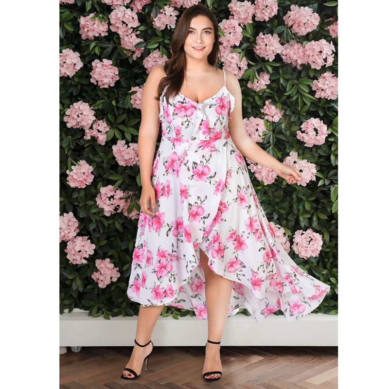 pink sundress plus size