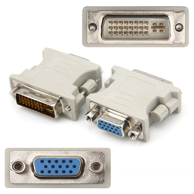 DVI 24+1 24+5 To VGA Adapter Dual Monitor Connector VGA To DVI Converter Adapter Adaptor