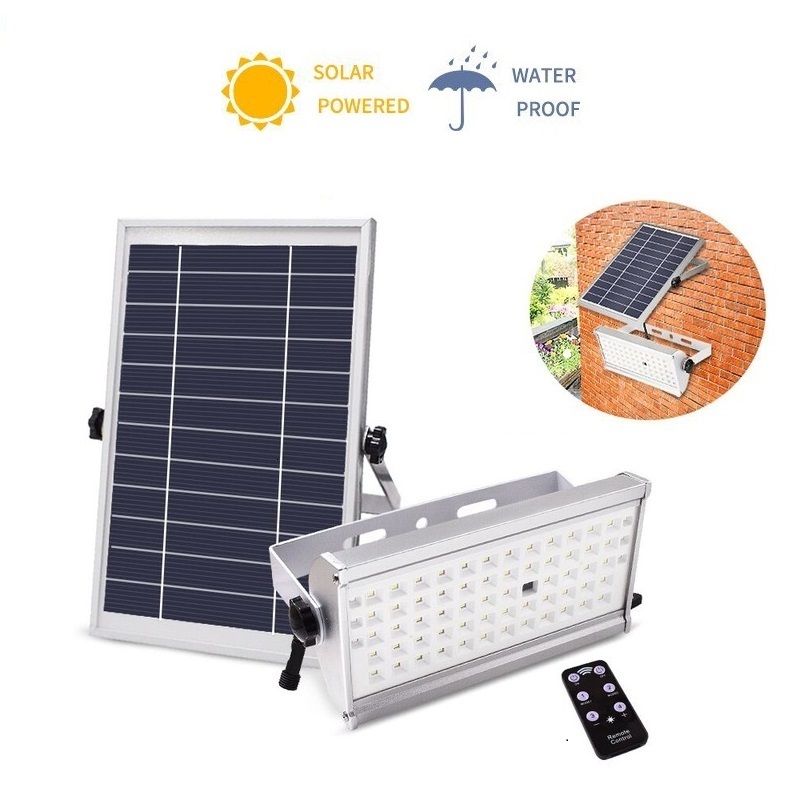 Solar Led Floodlights 12w Motion Sensor Powered Outdoor Wall Solar Led Floodlights 12w Motion Sensor Powered Outdoor Wall Lamp With Rremote Control 65 Leds 1500 Lumens Cold White Waterproof Flood Light