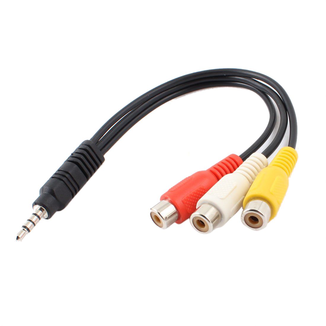 2019 3.5mm Male Plug To 3 RCA Female Audio Video AV Cable ... 3 5mm to rca wiring 