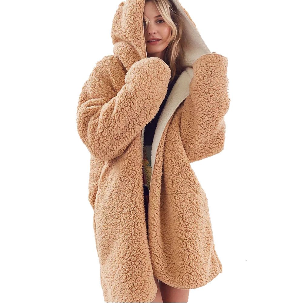 open front teddy jacket
