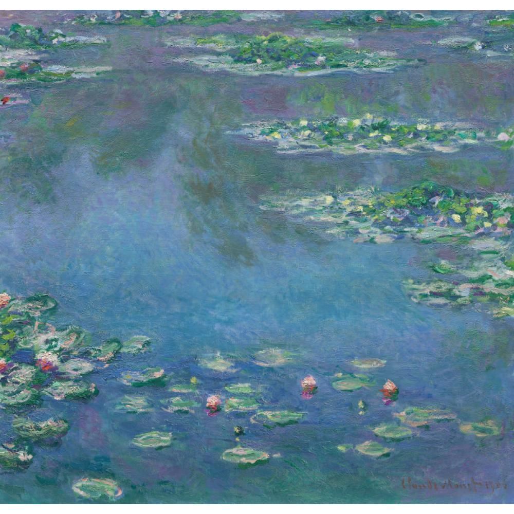 2019 Fine Art Painting By Claude Monet Water Lilies Morning Impressionist Canvas Artwork For ...
