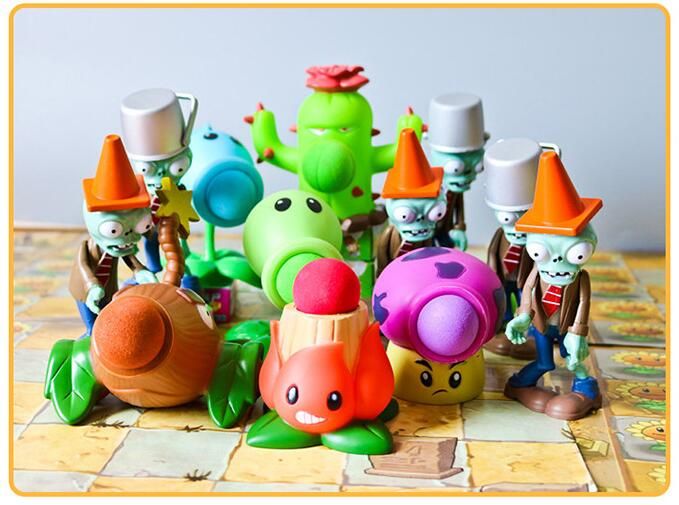 muñecos de plantas contra zombies