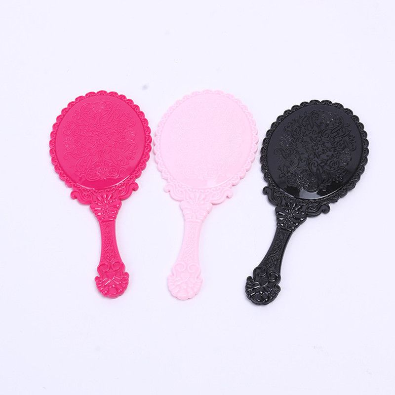 High Quality Vintage Cosmetic Mirror Plastic Makeup Hand For High Quality Vintage Cosmetic Mirror Plastic Makeup Hand For Cute Girl Black Shank Espelho 17 3 7 7cm Compact Free Standing From