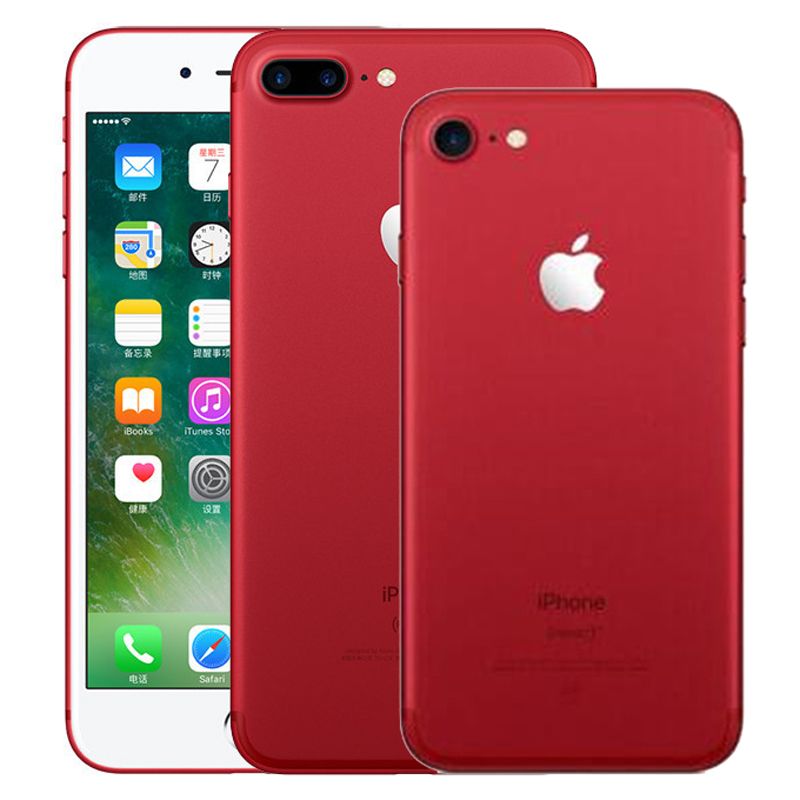 Red Color Refurbished Original Apple IPhone 7 / 7 Plus Fingerprint IOS
