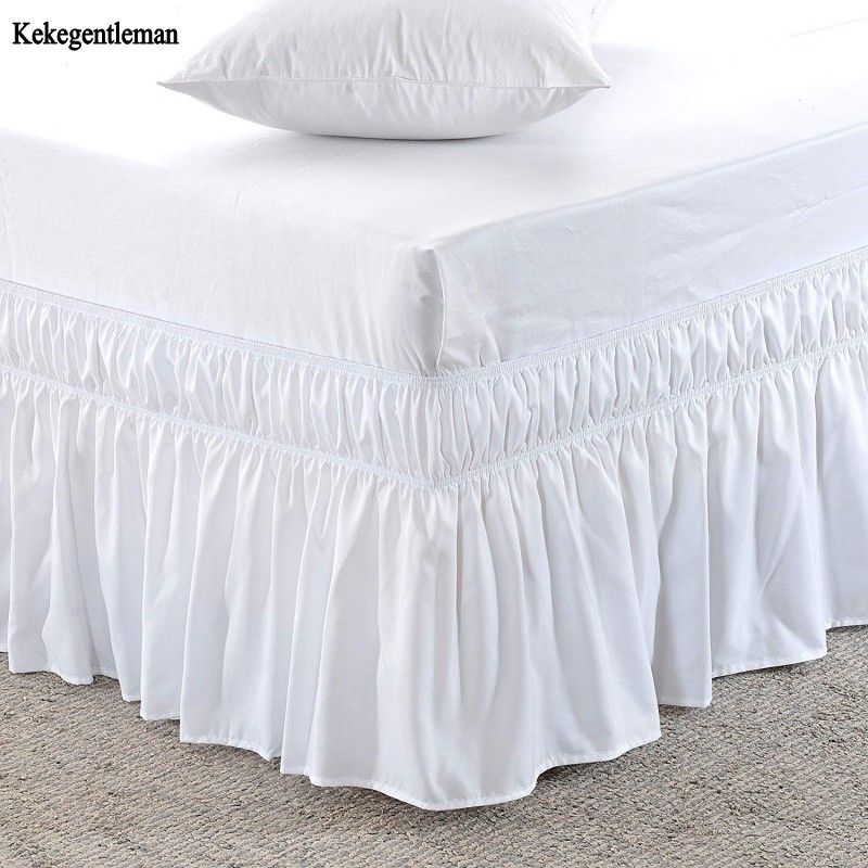 Hotel Queen Size Bed Skirt White Shirts Without Surface Elastic Hotel Queen Size Bed Skirt White Shirts Without Surface Elastic Band Single King Easy On Off Yellow Bedskirt Pink From Lantor