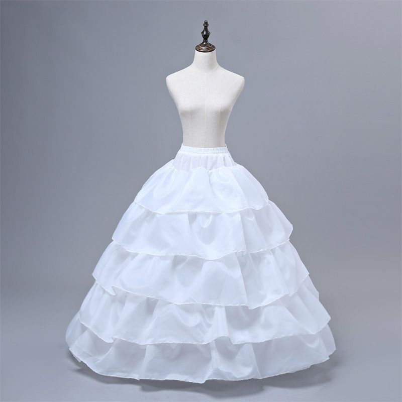 Compra 2018 Enagua Para Vestidos De Novia 5 Capas Mujeres Falda Blanca  Negro Jupon Crinolina Sottogonna Falda De Aro Hoepelrok Barato | Entrega  Rápida Y Calidad | Es.Dhgate