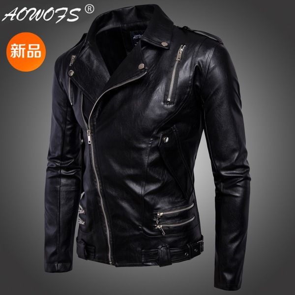 2019 The New Men S Lapels Are Multi Zipper Embellished With 2019 The New Men S Lapels Are Multi Zipper Embellished With Leather Jackets And Fashionable Breathable 158 From Scmyy123456
