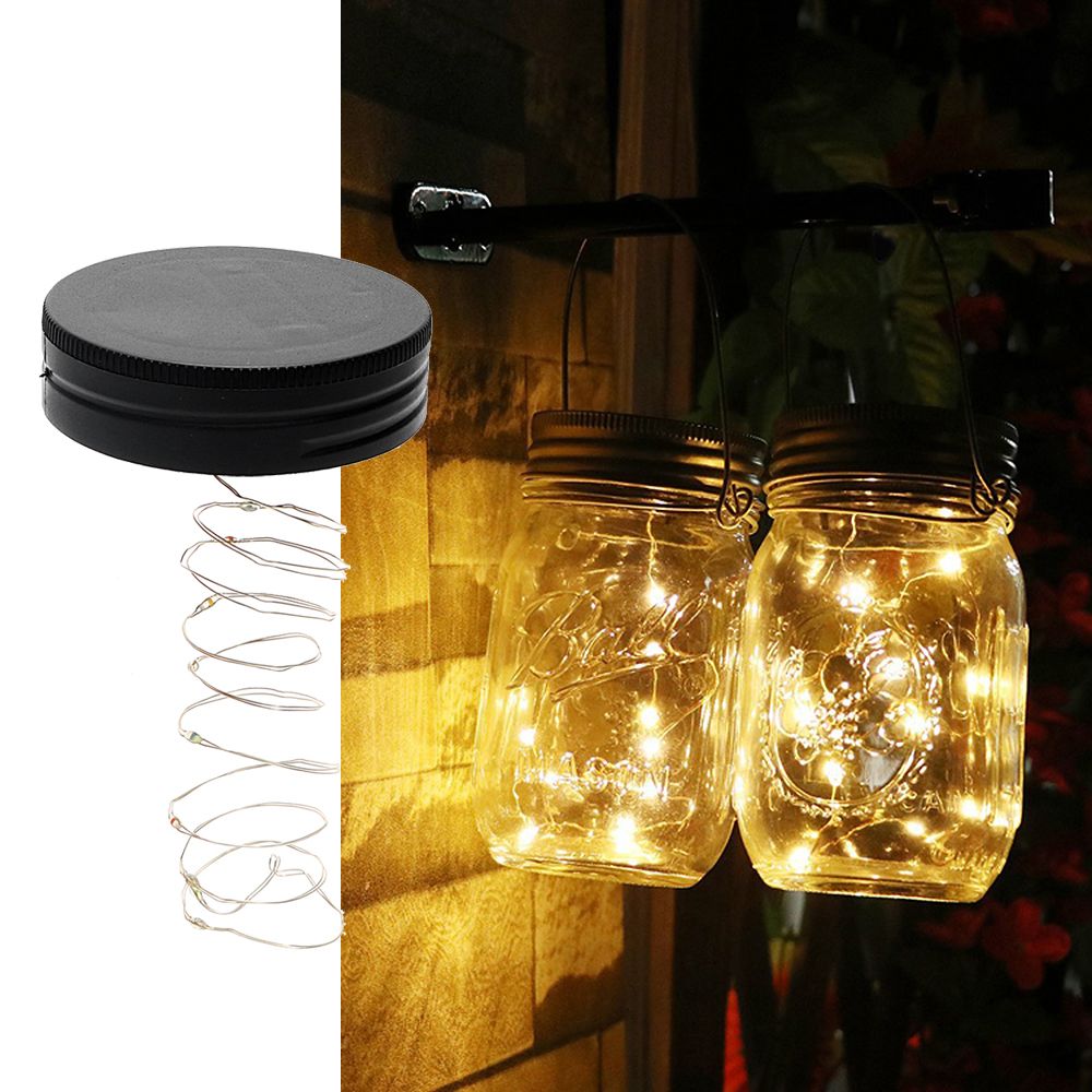 Itimo Mason Jar Insert Led Light String Battery Operated Diy Copper Itimo Mason Jar Insert Led Light String Battery Operated Diy Copper Fairy Strip Wire Night Lamp Outdoor Garden Party Decoration