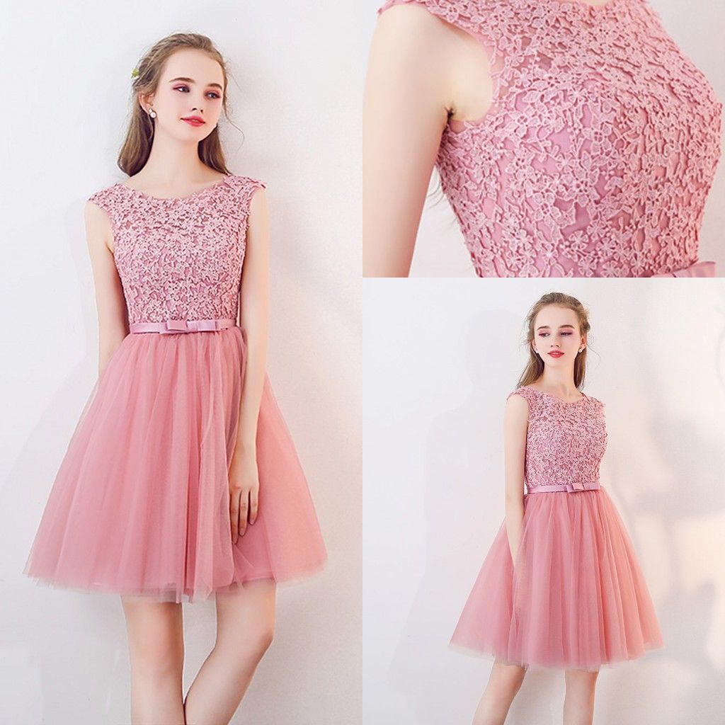 pink short frock