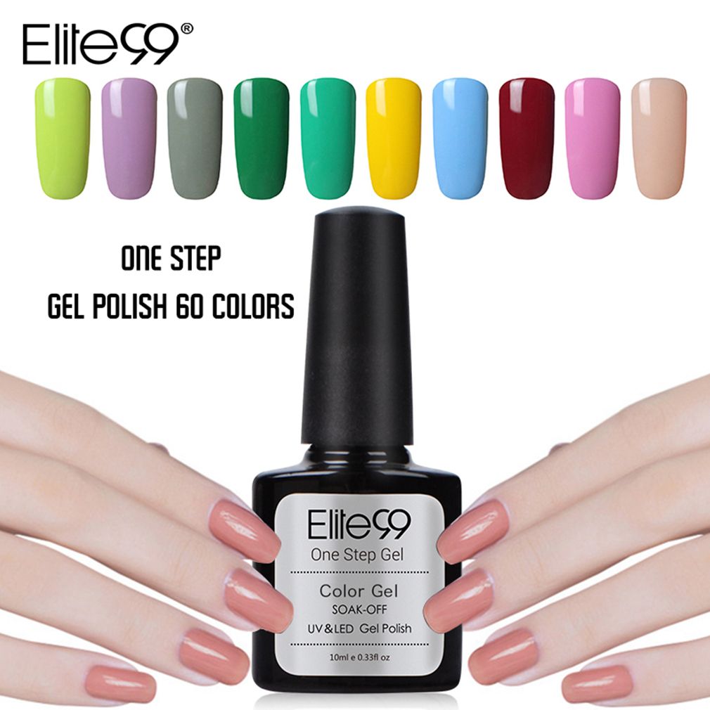 Elite99 10ml One Step Gel Nail Polish No Need Top Base Coat Long Elite99 10ml One Step Gel Nail Polish No Need Top Base Coat Long