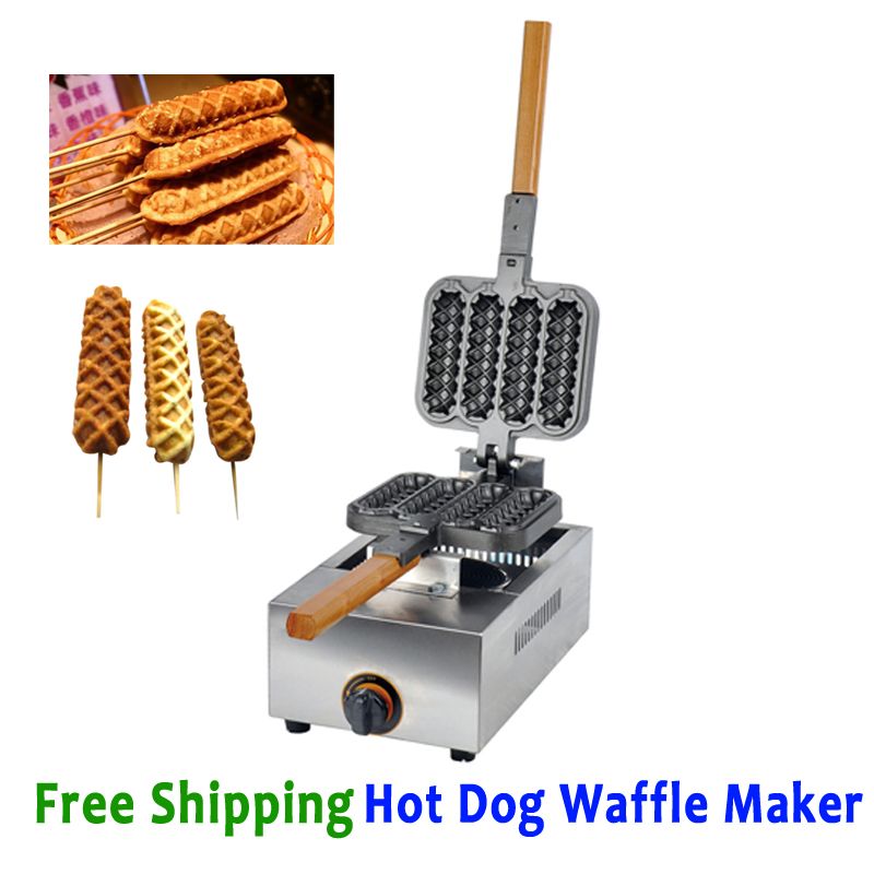 2020 Hot Dog Waffle Machine Hotdog Waffle Maker Kitchen Appliance Gas