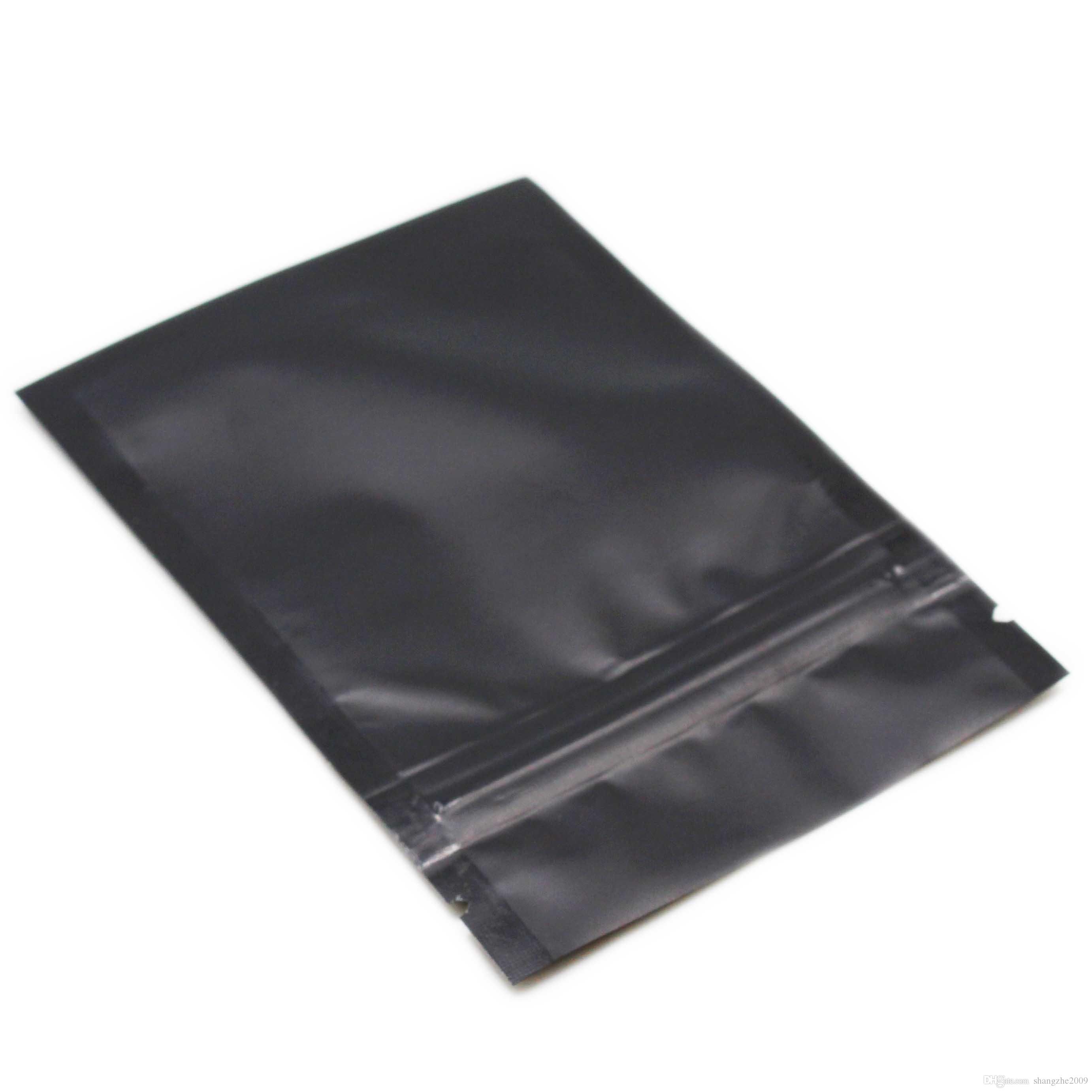 Buy Dropship Products Of Black Matte Aluminum Foil Zip Lock Packing Bag
