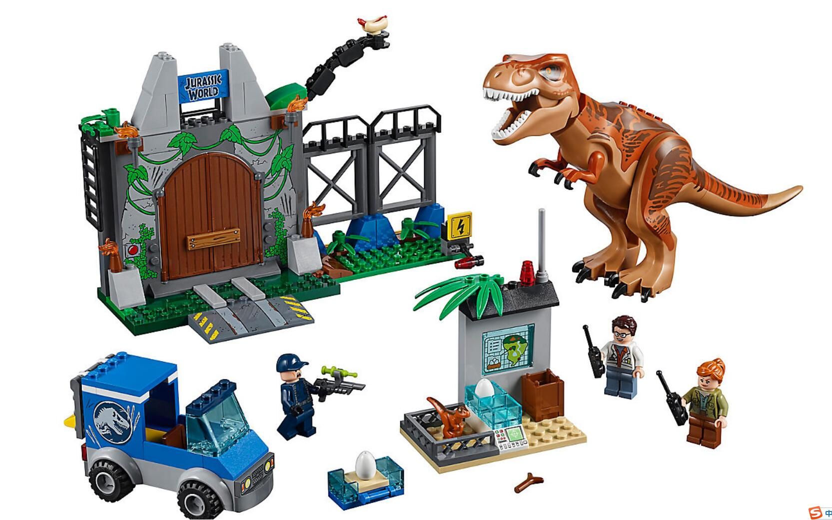 Bela 10920 Jurassic World 2 T. Rex Breakout Building Block Bricks Toys Compatible Jurassic Park Dinosaur 10758 Jurassic Park Dinosaur Toy Online with ...