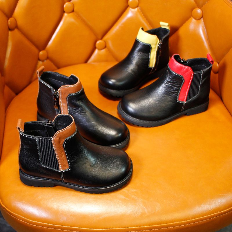 Großhandel Stitching Kinder Stiefel 2018 Herbst Neue Kinder Jungen Xxp8 Leder 2018 Martin Herbst Winter Mädchen Stiefel