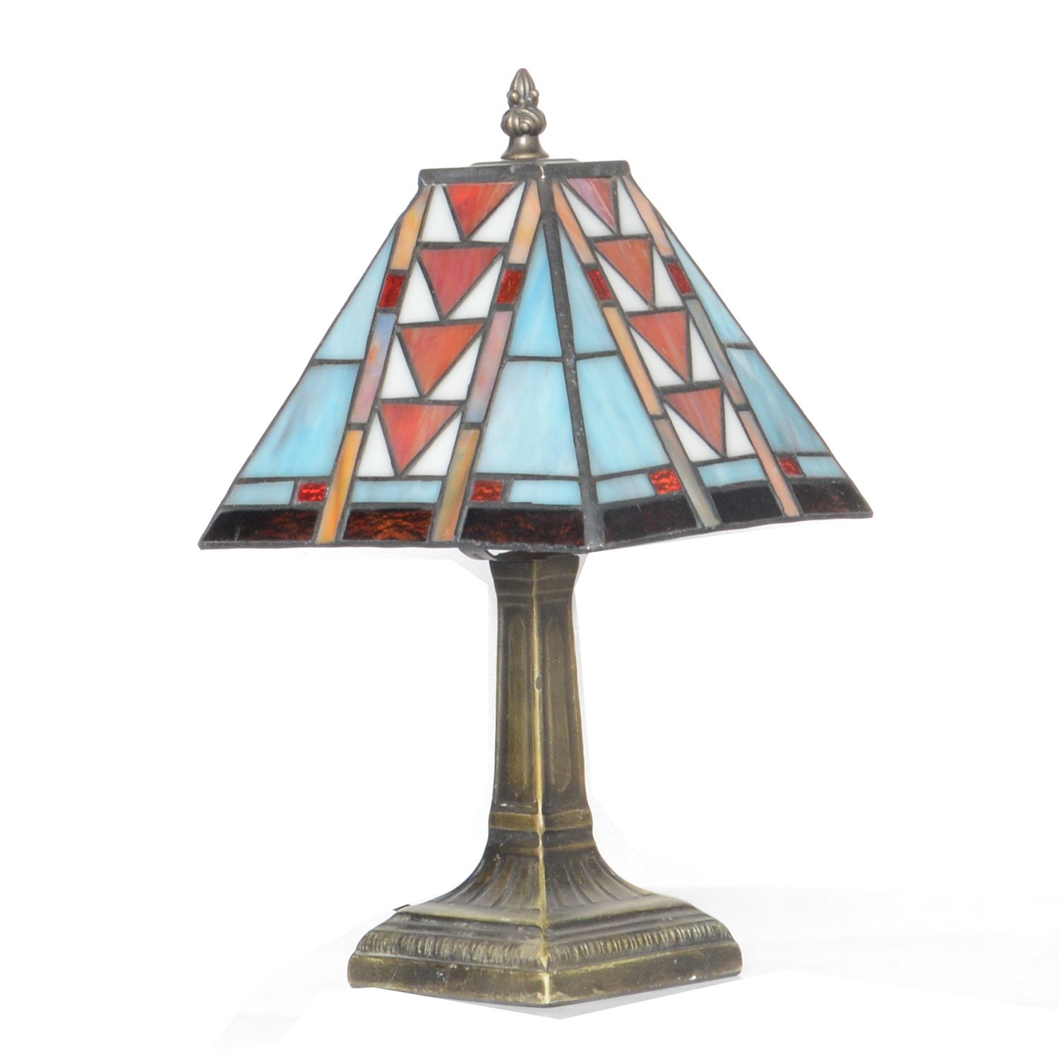 2019 Small Desk Light Square Shape Mission Style Table Lamp Antique 2019 Small Desk Light Square Shape Mission Style Table Lamp Antique Brass Base Stained Glass Lampshades Lightshades From Brang 24 13 Dhgate Com
