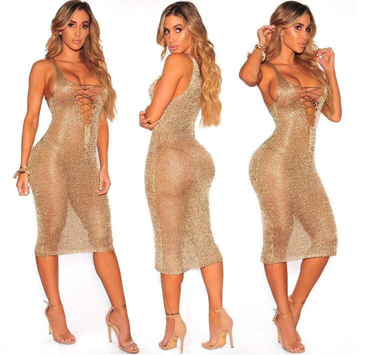 sexy rose gold dress