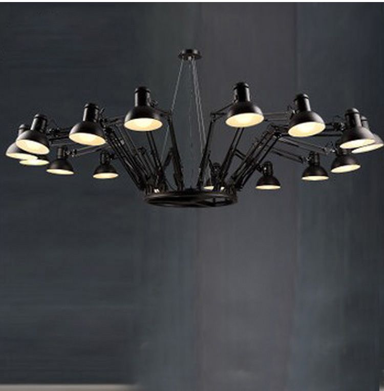 Phube Lighting Ron D Dear Ingo Spider Chandelier Modern Phube Lighting Ron D Dear Ingo Spider Chandelier Modern Chandeliers Light Black Glass Shades With From