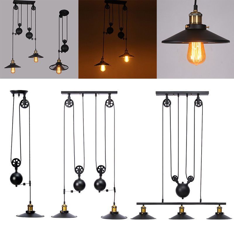 Retro Industrial Pulley Pendant Lamp Retractable Lifting Pully Retro Industrial Pulley Pendant Lamp Retractable Lifting Pully Ceiling Light Green Lights Grey From Greatlight520 100 32 Dhgate Com