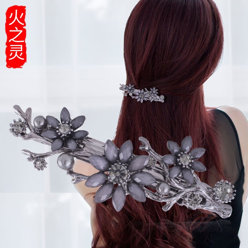 Acquista Huozhiling Accessori Capelli Blu Forcina Clip Orizzontale Adulto Top Clip Parola Frangia Clip Copricapo Coreano Semplice Elegante Wild Ladies Rh A