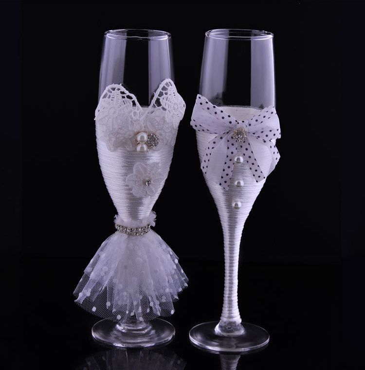 2019 Wedding Toasting Flutes Champagne Glasses Wedding Decoration