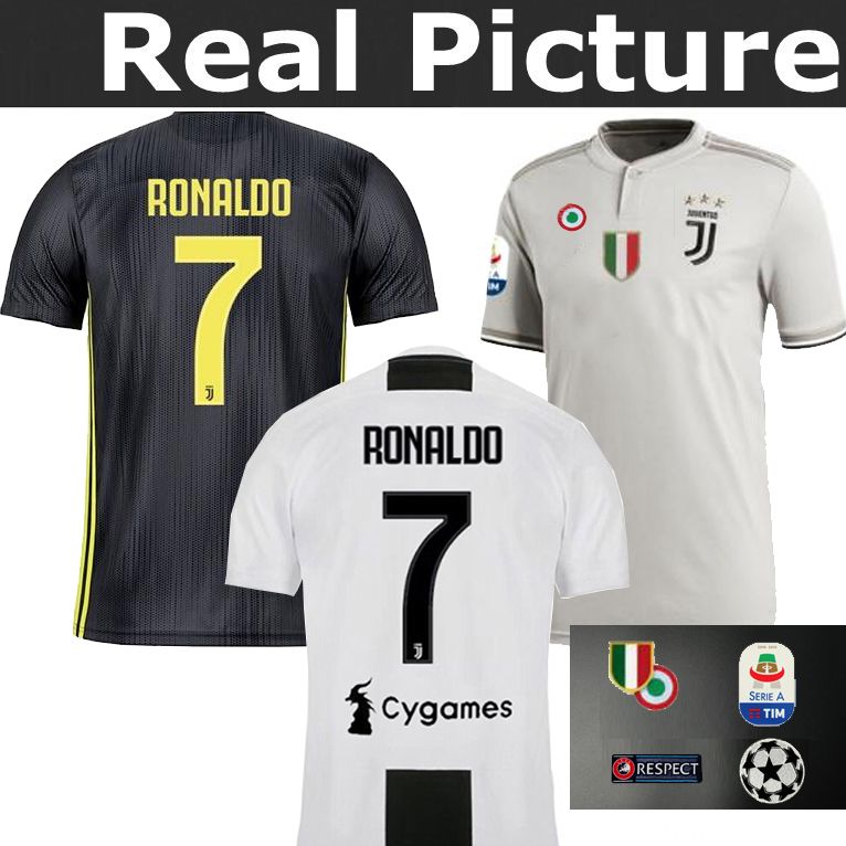 2019 2018 19 RONALDO 7 Juventus Adult Away Third ...