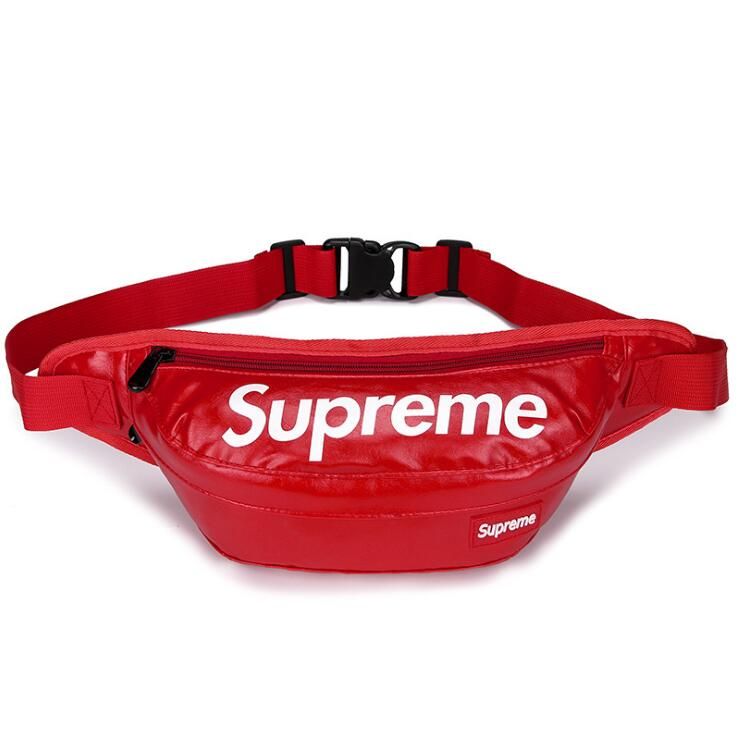 supreme leather waist bag