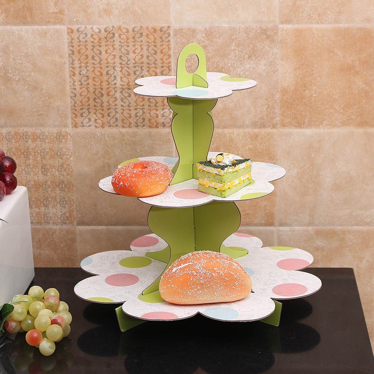 2020 3 Tiers DIY Paper Cupcake Stand Dessert Candy Storage Holder ...