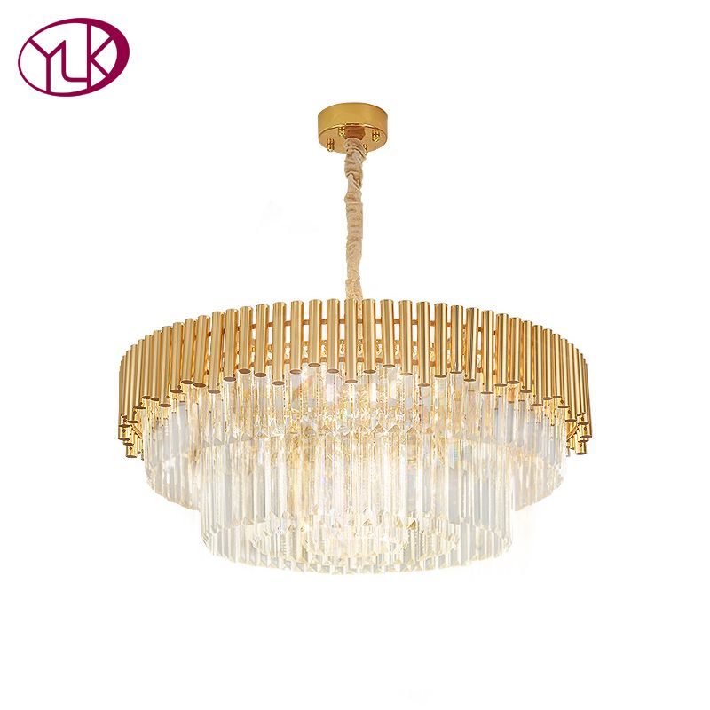 Youlaike New Modern Crystal Chandelier For Living Room Luxury Round Hanging Lighting Fixtures Home Decoration Led Cristal Re