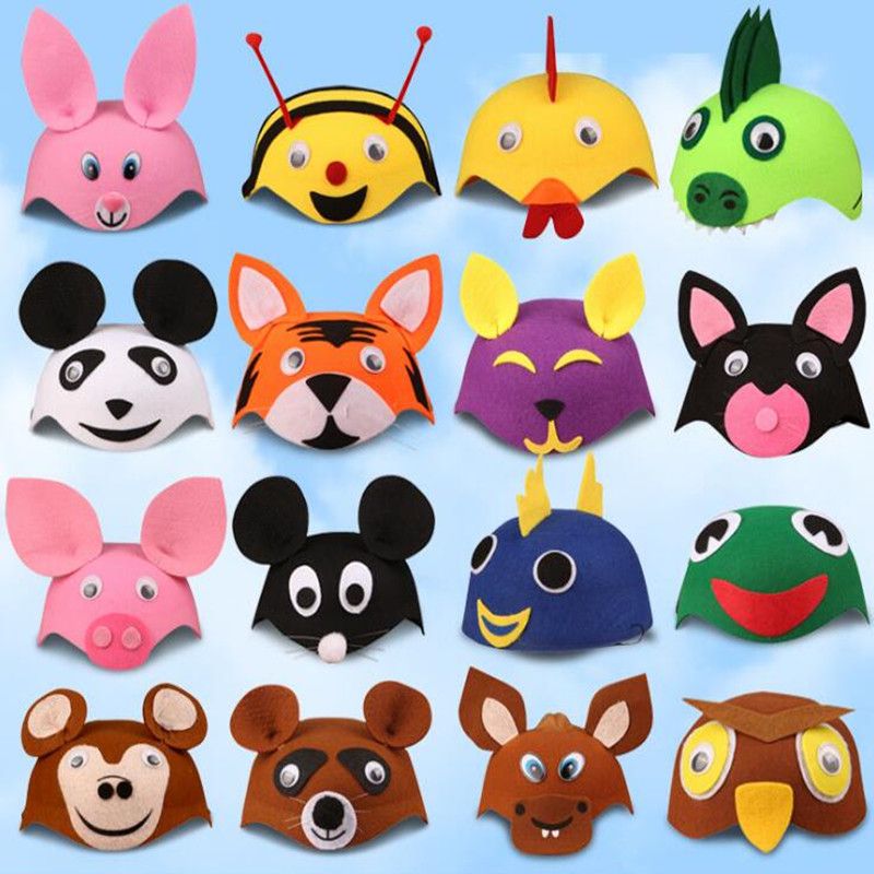 Compre Sombrero De Animal De Dibujos Animados Niños 