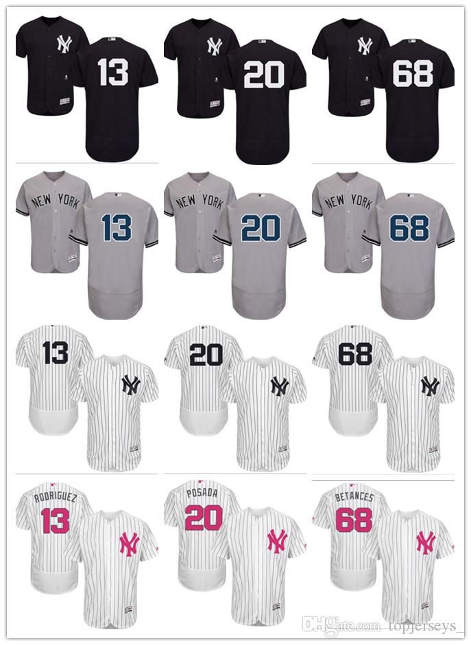 2019 2018 Custom Men Women Youth Ny Yankees Jersey 13 Alex
