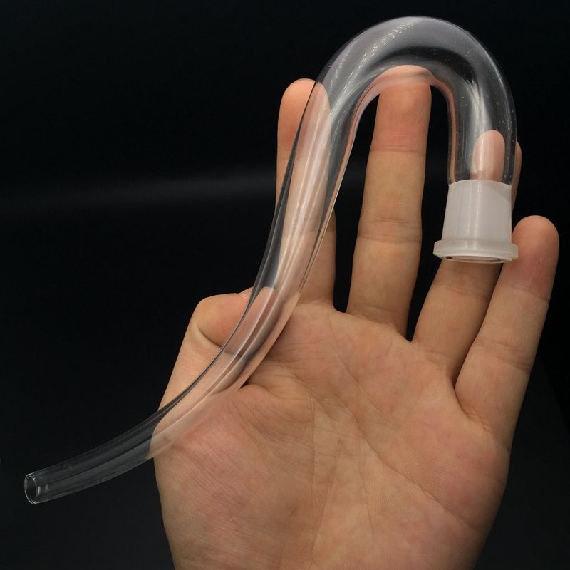 2020 Mouthpiece J HOOK Adapter 14mm 19mm Curved Glass Oil Burners Glass