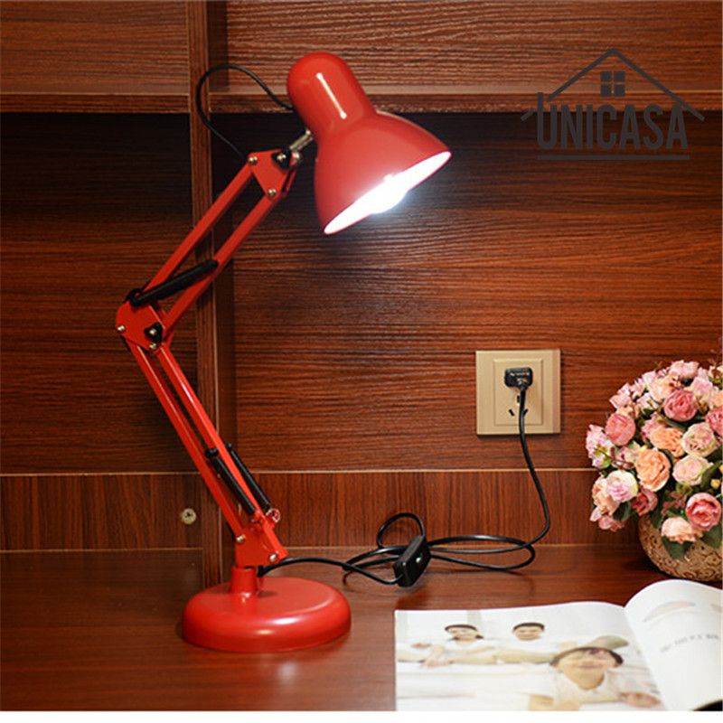 2018 Red Desk Lamps Adjule Clip Table Lights Bedside Desktop Led 2018 Red Desk Lamps Adjule Clip Table Lights Bedside Desktop Led Lamp Bedroom Office Light Libraly Industrial Lighting From Callaway