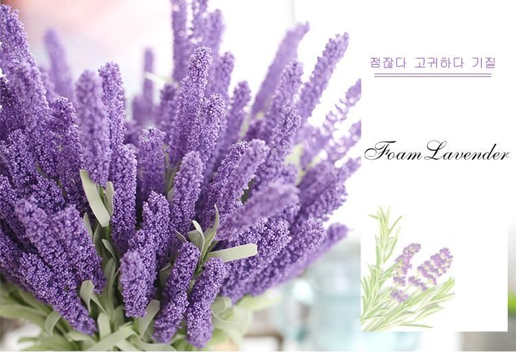 Mobel Wohnen 12heads 51cm Kunstliche Lavendel Handwerk Blumenstrauss Haus Hochzeit Garten Deko Dekoration