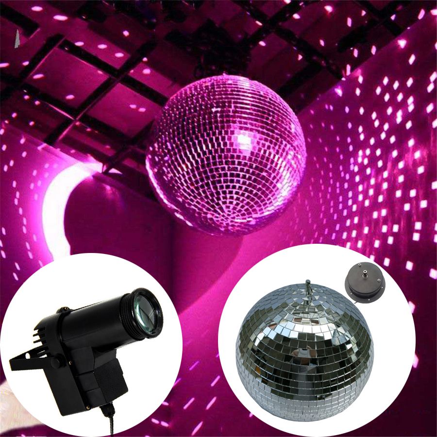 D20cm Clear Glass Rotating Mirror Ball With Rotation Motor 10w Rgb D20cm Clear Glass Rotating Mirror Ball With Rotation Motor 10w Rgb Beam Pinspot Disco Dj Stage Light Ktv Bar Party Lamps Lights For